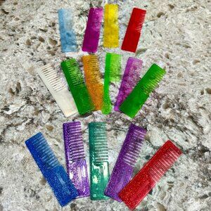 Rainbow High Doll Combs Lot of 15 Multi-Colored 4 Inch